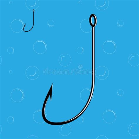 Fishing Hook Illustration Stock Vector Illustration Of Blob 88222155
