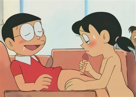Minamoto Shizuka Nobi Nobita Doraemon Animated Animated Gif Girl Babes Black Hair Blush