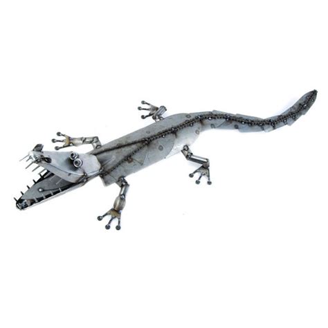 Metal Alligator Sculpture Yardbirds Metal Sculptures All C102