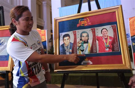 Look Phlpost Honors Ph Olympic Medalists With Special Stamps