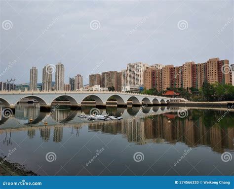 Lek Yuen Bridge And The Shing Mun River In Sha Tin New Territories Hong