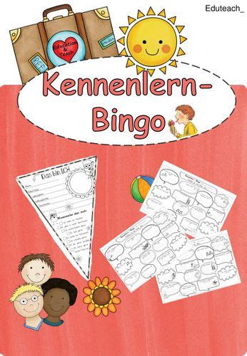 kennenlern bingo und steckbrief unterrichtsmaterial im fach fachübergreifendes