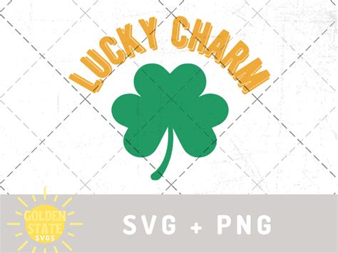 Lucky Charm Svg St Patricks Day Svg Lucky Digital Etsy