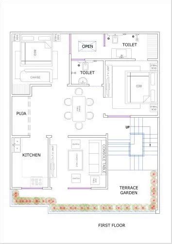 30x36 House Plan At Rs 15square Feet In Gosainganj Faizabad District