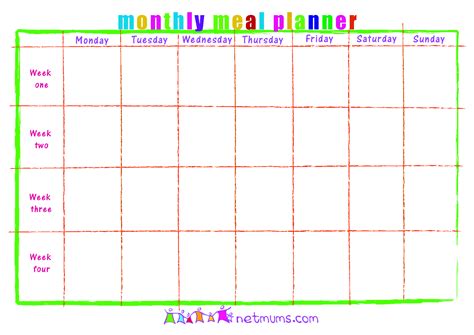 6 Best Images Of Free Printable Monthly Planner Calendar Template
