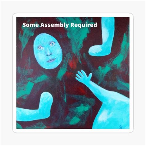 Some Assembly Required Quirky Art Work Sticker By Peter Baker Quirky