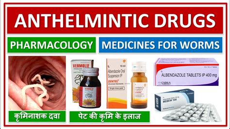 Anthelmintic Drugs Basic Use Pharmacology Medicines For Worms