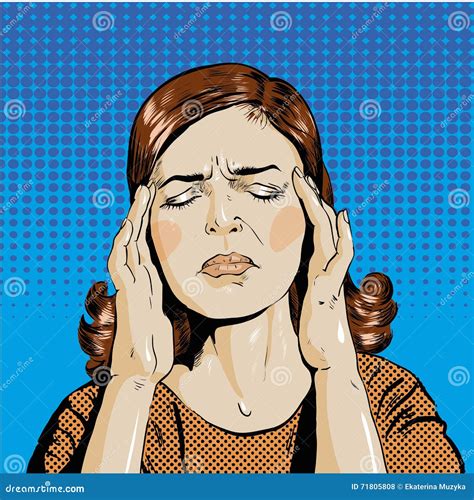 Girl In Stress While Working On Laptop Vector Illustration Flat Cartoon Stressed Woman Sitting