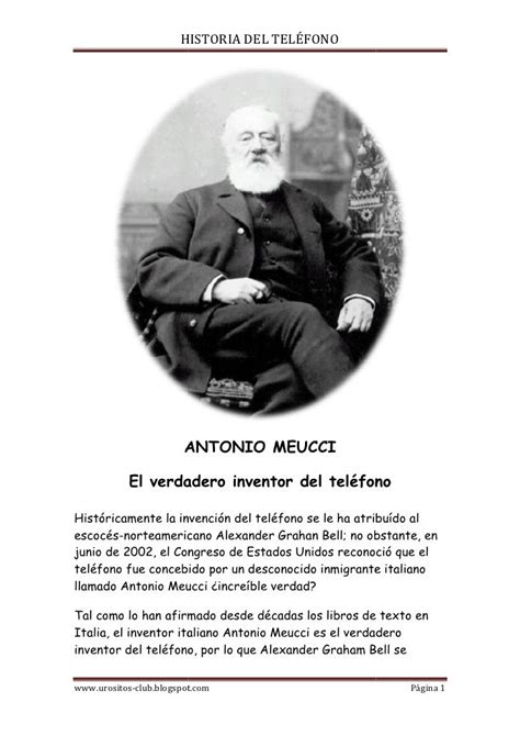 Antonio Meucciy El Teléfono