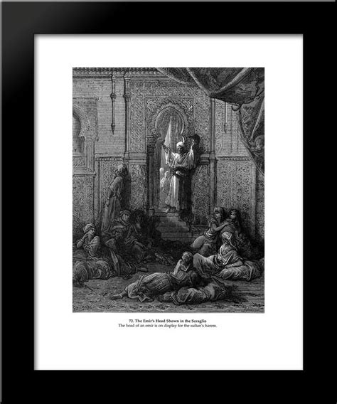 The Emirs Head Shown In The Seraglio 20x24 Framed Art Print By Gustave