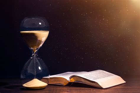 Holy Bible And Countdown Hourglass Stock Photo Download Image Now