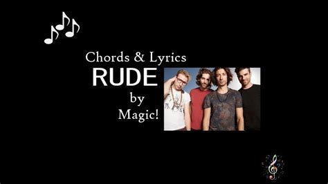 Rude By Magic Guitar Chords And Lyrics Youtube