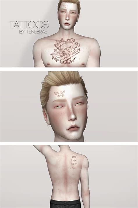 Simple Minimalists Tattoos For Your Sims Male And Female Download 47
