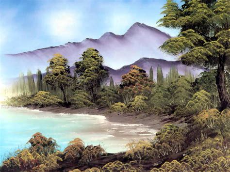 Colorful Landscape Paintings By Bob Ross From America Amazing Ezone