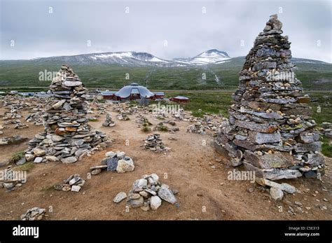 View Of Polar Circle Center At Salt Mountain In Norway Stock Photo Alamy