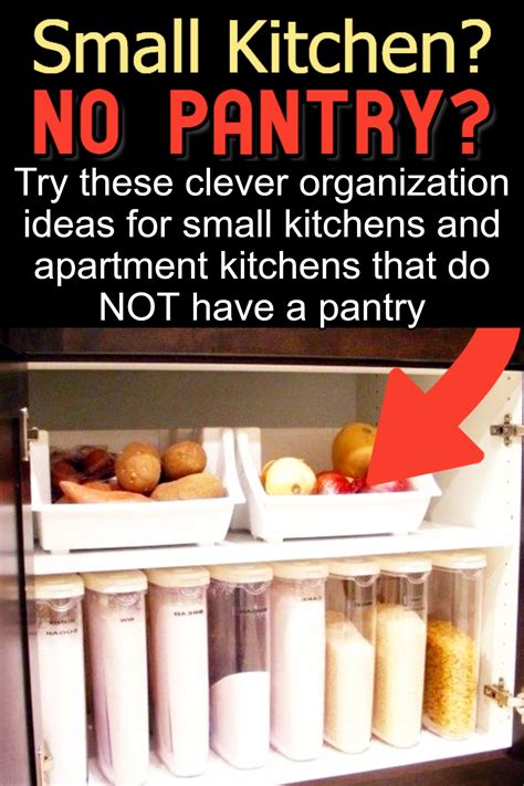 Organizing made fun in a kitchen without cabinets, drawers are your saving grace. No Pantry? How To Organize a Small Kitchen WITHOUT a ...