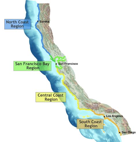Californias Critical Coastal Areaspilot Ccas By Region