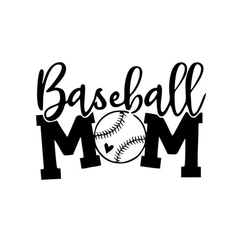 Baseball Mom Svg Mom Svg Baseball Svg Baseball Clipart Etsy