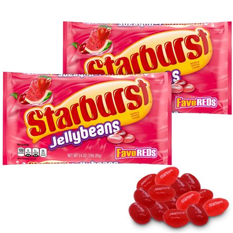 Buy Starburst Jelly Beans 2 Pack Fave Reds Jelly Beans Sweet Fruit Jelly Candy For Holiday
