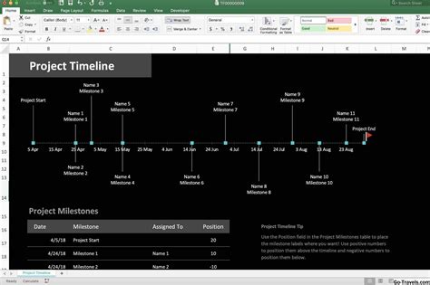 How To Create A Timeline In Word Or Excel Printable Online