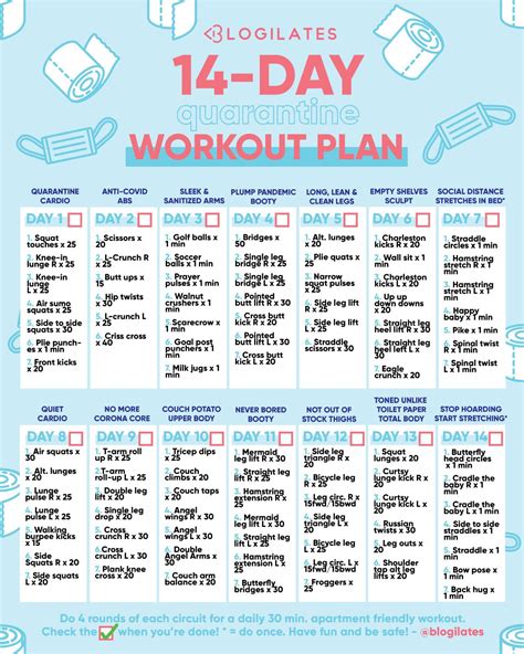 14 Day Indoor Workout Plan : coolguides