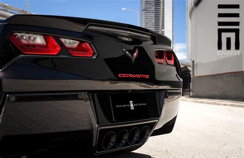 Sinister Corvette C7 With Red Custom Wheels — Gallery