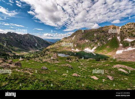 Booth Lake In The Eagles Nest Wilderness Colorado Stock Photo Alamy