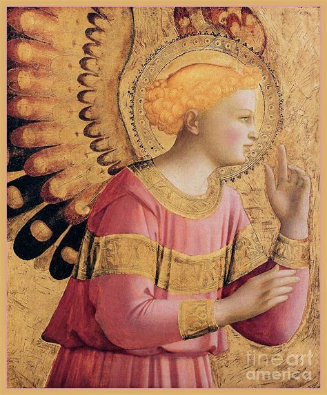 Angel Gabriel The Annunciation Catholic Religious Art Painting By Tina