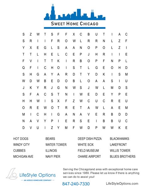 Chicago Word Search