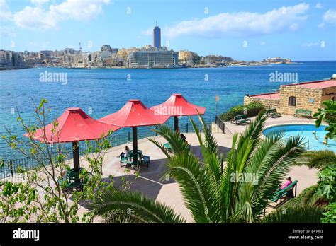 Beach Promenade Exiles Bay Sliema Tas Sliema Northern Harbour District Malta Xlokk Region