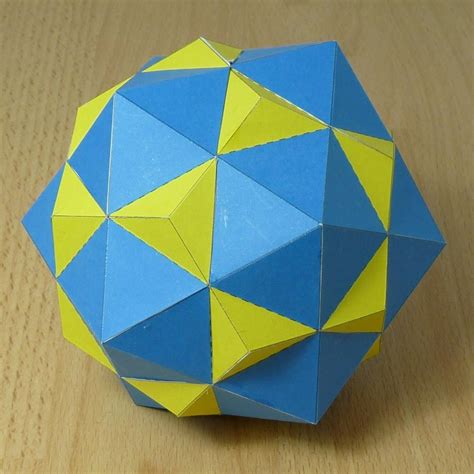 Compound Dodecahedron And Icosahedron Origami Modular Geometric
