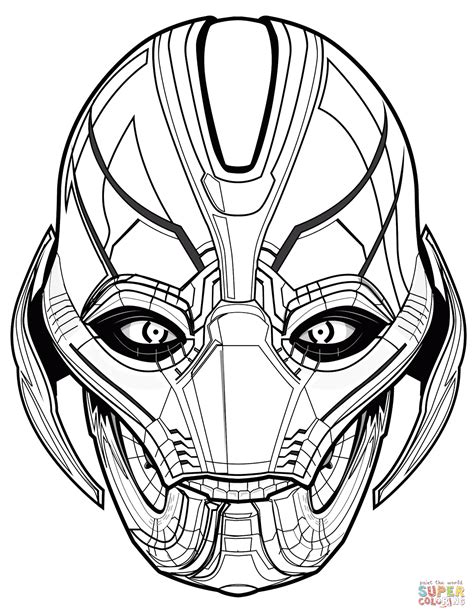 Avengers Ultron Coloring Page Free Printable Coloring Pages