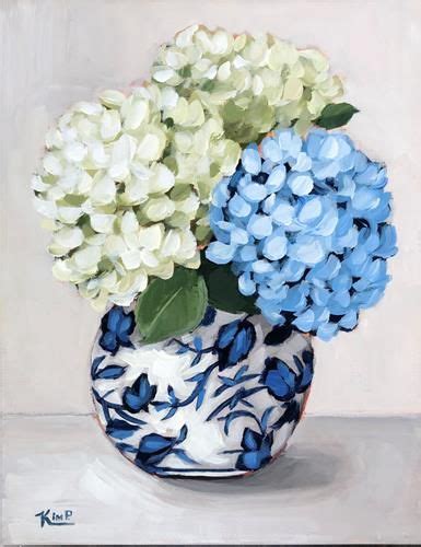 Daily Paintworks Original Fine Art Kim Peterson In 2023 Hydrangea