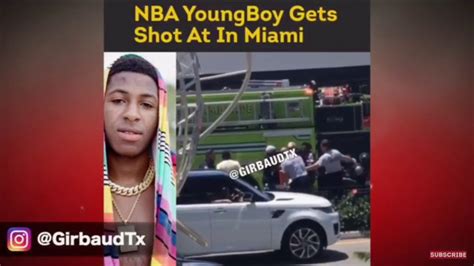 Nba Young Boy Shot At In Miami And His Girlfriend Shot Youtube