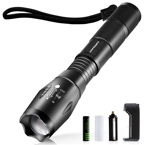 Urpower Tactical Flashlight Super Bright Cree Led Flashlight Zoomable