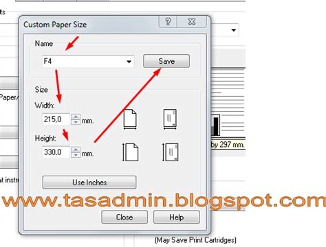 Cara Menambah Ukuran Kertas F4 Pada Printer Tasadmin