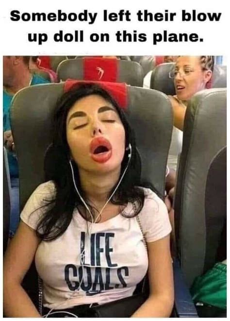Somebody Left Their Blow Up Doll On This Plane Ifunny