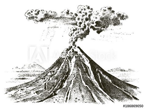 Volcano Sketch At Explore Collection Of Volcano Sketch
