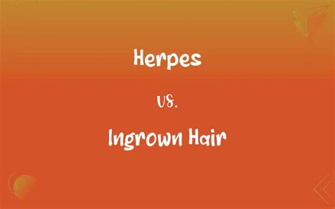 Herpes Vs Ingrown Hair Whats The Difference