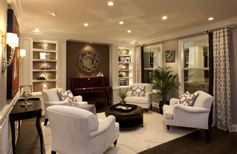 Stylish Transitional Living Room Robeson Design San