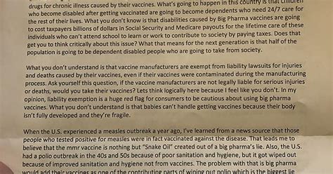 I Got A Letter From An Antivaxxer That Was Sent Straight To My Personal Address Signed