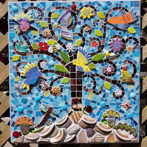 Soldtree Of Life Mosaic Large Mosaic Art Tree Of Life Decor Etsy