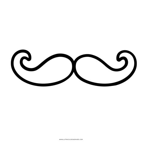 Moustache Coloring Page Ultra Coloring Pages