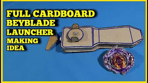 Full Cardboard Beyblade Burst Launcher Making Cardboard String