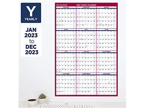 2023 Erasable Calendar Wall Planner