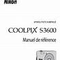 Nikon Coolpix S3600 Manual