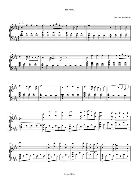 Dancing Line The Piano Sheet Music For Piano Download Free In Pdf Or Midi