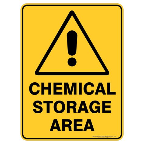 Warning Signs Chemical Storage Area Ebay