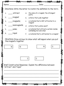 Test your knowledge about magnets with this free fun science worksheet for 4th grade. Understanding Magnets Worksheets 3Rd And 4Th Grade ...