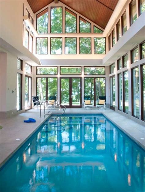 35 Awesome Minimalist House With Beautiful Indoor Swimming Pool Ideas